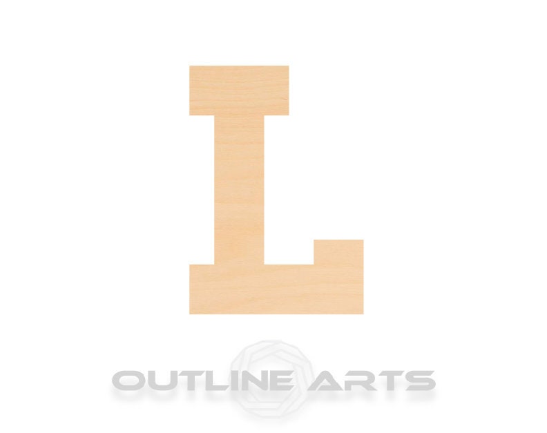 Unfinished Wooden Capital Letter L Shape | Craft Supply **Bulk Pricing Available** SHIPS FAST*thicknesses are NOMINAL*