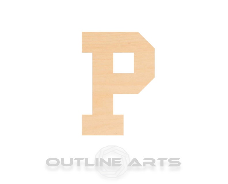 Unfinished Wooden Capital Letter P Shape | Craft Supply **Bulk Pricing Available** SHIPS FAST*thicknesses are NOMINAL*
