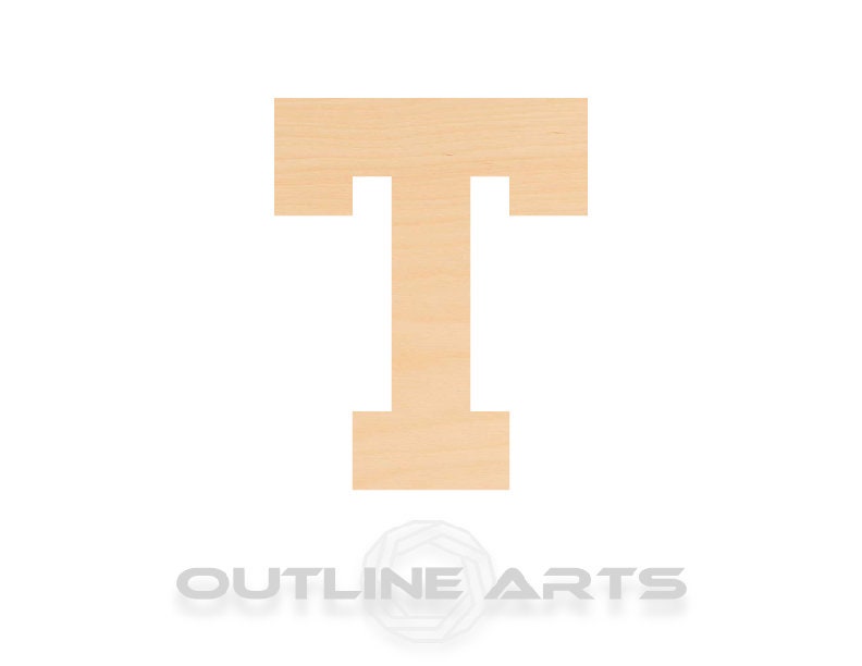 Unfinished Wooden Capital Letter T Shape | Craft Supply **Bulk Pricing Available** SHIPS FAST*thicknesses are NOMINAL*