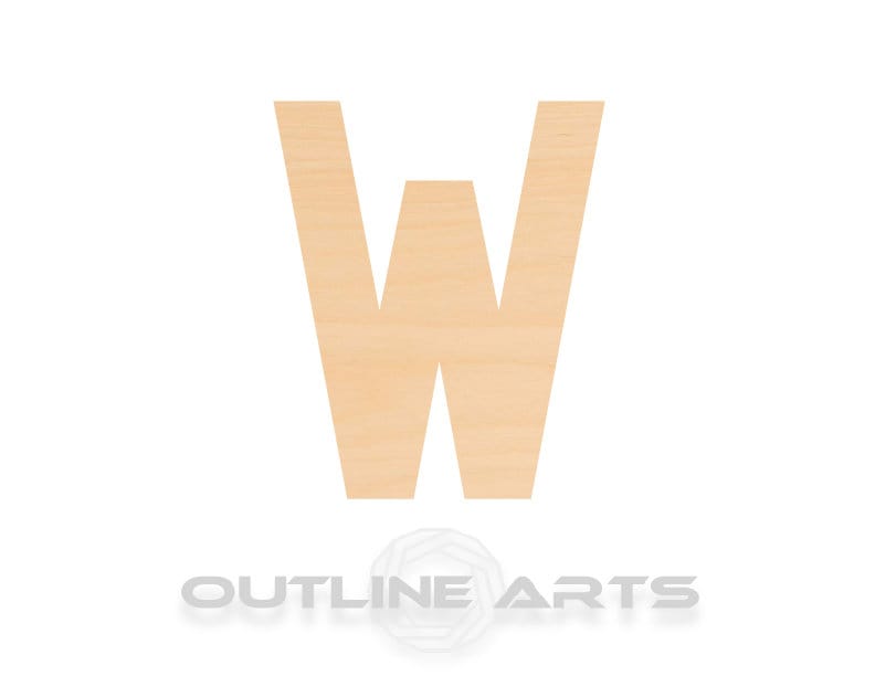 Unfinished Wooden Capital Letter W Shape | Craft Supply **Bulk Pricing Available** SHIPS FAST*thicknesses are NOMINAL*