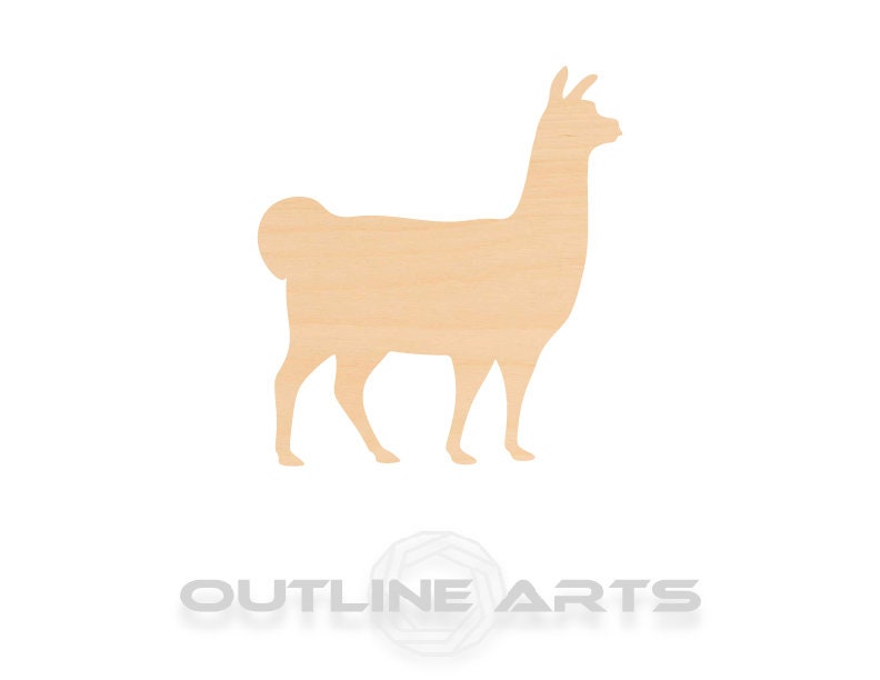 Unfinished Wooden Llama 2 Shape | Craft Supply **Bulk Pricing Available** SHIPS FAST*thicknesses are NOMINAL*