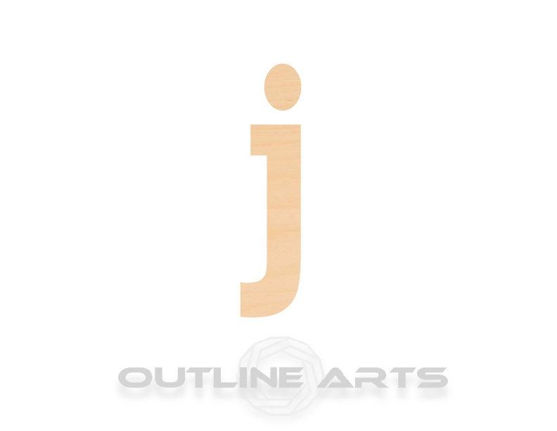 Unfinished Wooden Lowercase Letter J Shape | Craft Supply **Bulk Pricing Available** SHIPS FAST*thicknesses are NOMINAL*