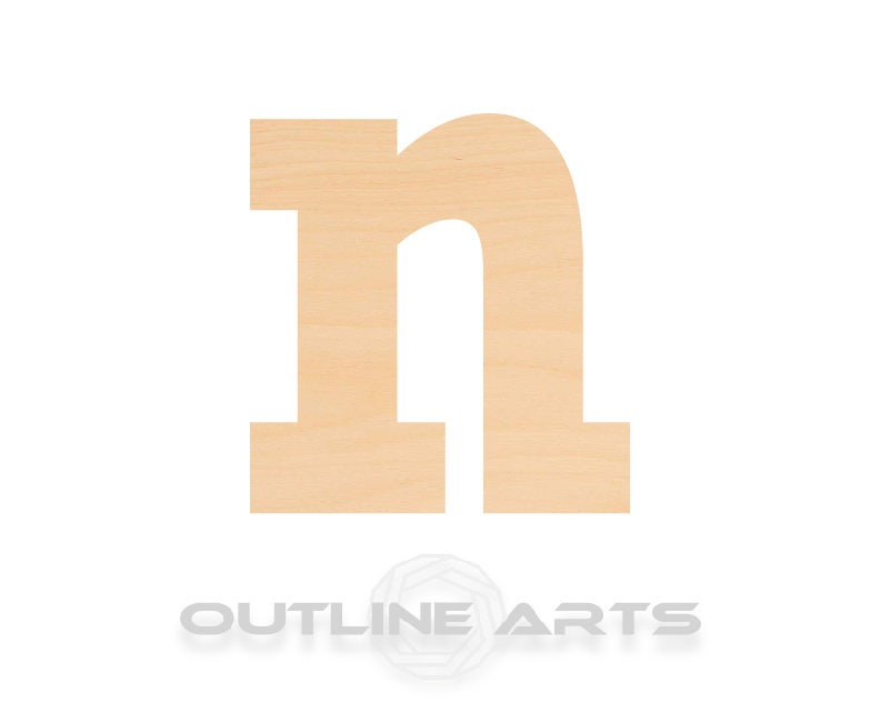 Unfinished Wooden Lowercase Letter N Shape | Craft Supply **Bulk Pricing Available** SHIPS FAST*thicknesses are NOMINAL*