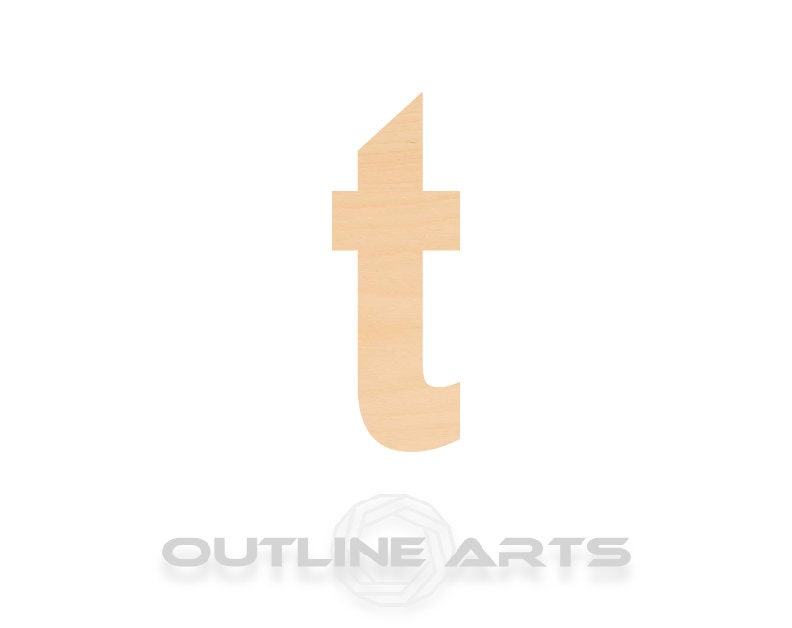 Unfinished Wooden Lowercase Letter T Shape | Craft Supply **Bulk Pricing Available** SHIPS FAST*thicknesses are NOMINAL*