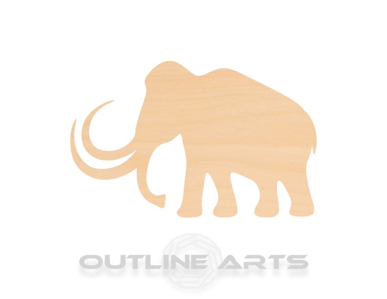Unfinished Wooden Mammoth Shape | Craft Supply **Bulk Pricing Available** SHIPS FAST*thicknesses are NOMINAL*