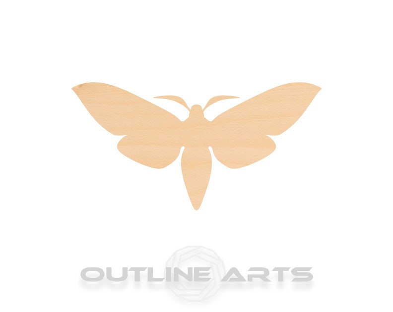 Unfinished Wooden Moth Shape | Craft Supply **Bulk Pricing Available** SHIPS FAST*thicknesses are NOMINAL*