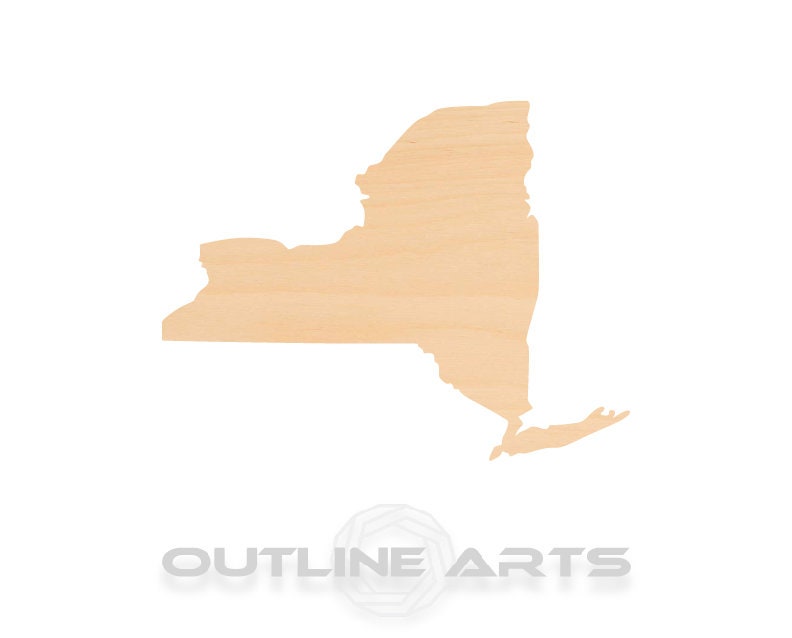 Unfinished Wooden New York Shape | Craft Supply **Bulk Pricing Available** SHIPS FAST*thicknesses are NOMINAL*