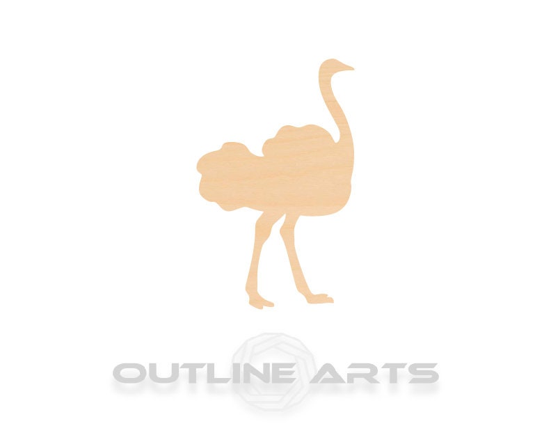 Unfinished Wooden Ostrich Shape | Craft Supply **Bulk Pricing Available** SHIPS FAST*thicknesses are NOMINAL*