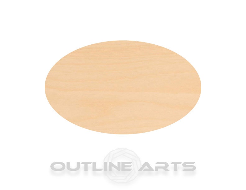 Unfinished Wooden Oval Shape | Craft Supply **Bulk Pricing Available** See Item Description SHIPS FAST*thicknesses are NOMINAL*