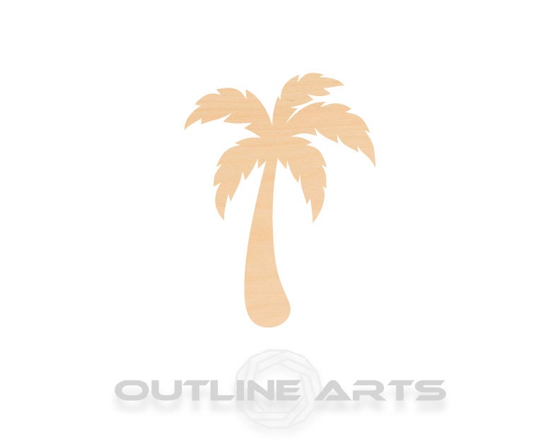 Unfinished Wooden Palm Tree Shape | Craft Supply **Bulk Pricing Available** SHIPS FAST*thicknesses are NOMINAL*