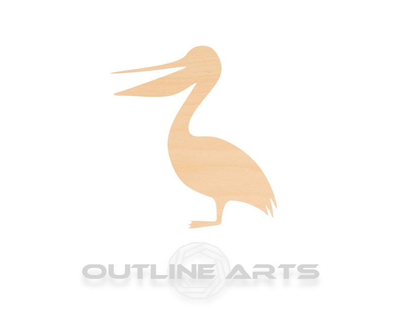 Unfinished Wooden Pelican Shape | Craft Supply **Bulk Pricing Available** SHIPS FAST*thicknesses are NOMINAL*