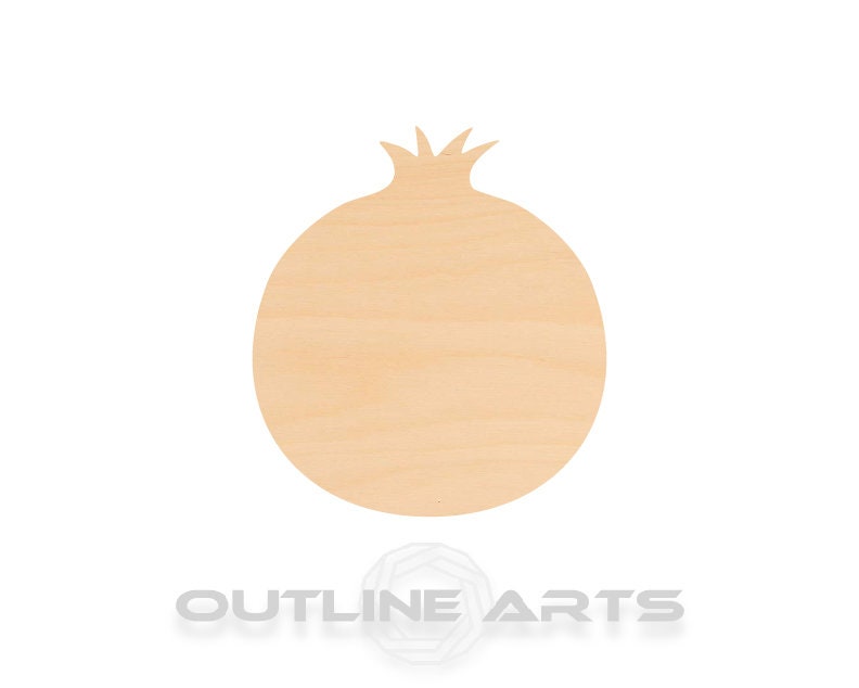 Unfinished Wooden Pomegranate Shape | Craft Supply **Bulk Pricing Available** SHIPS FAST*thicknesses are NOMINAL*