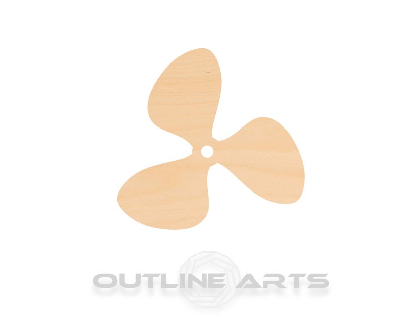 Unfinished Wooden Propeller Shape | Craft Supply **Bulk Pricing Available** SHIPS FAST*thicknesses are NOMINAL*