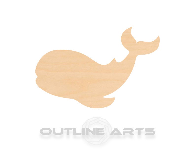 Unfinished Wooden Whale Shape | Craft Supply **Bulk Pricing Available** SHIPS FAST*thicknesses are NOMINAL*