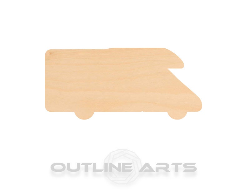 Unfinished Wooden RV Shape | Craft Supply **Bulk Pricing Available** SHIPS FAST