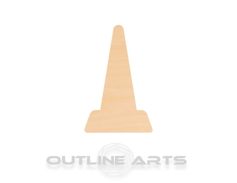 Unfinished Wooden Traffic Cone Shape | Craft Supply **Bulk Pricing Available** SHIPS FAST*thicknesses are NOMINAL*