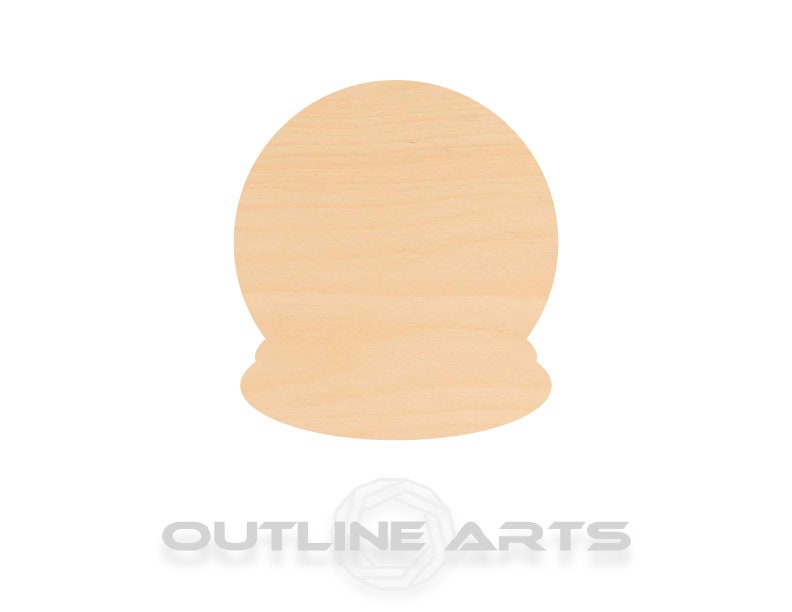 Unfinished Wooden Snow Globe Shape | Craft Supply **Bulk Pricing Available** SHIPS FAST*thicknesses are NOMINAL*