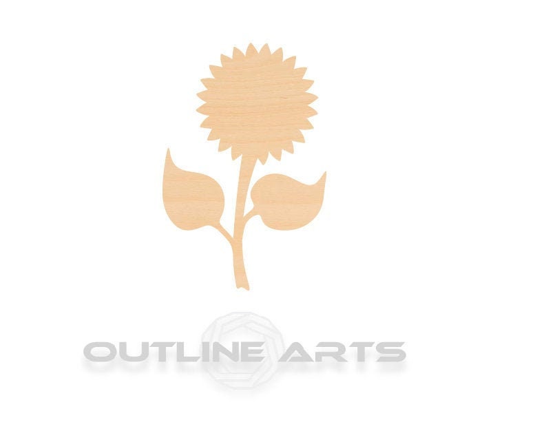 Unfinished Wooden Sunflower Shape | Craft Supply **Bulk Pricing Available** SHIPS FAST*thicknesses are NOMINAL*