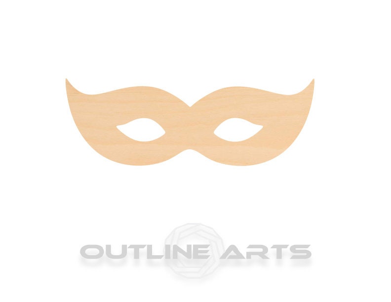 Unfinished Wooden Mardis Gras Mask Shape | Craft Supply **Bulk Pricing Available** SHIPS FAST*thicknesses are NOMINAL*