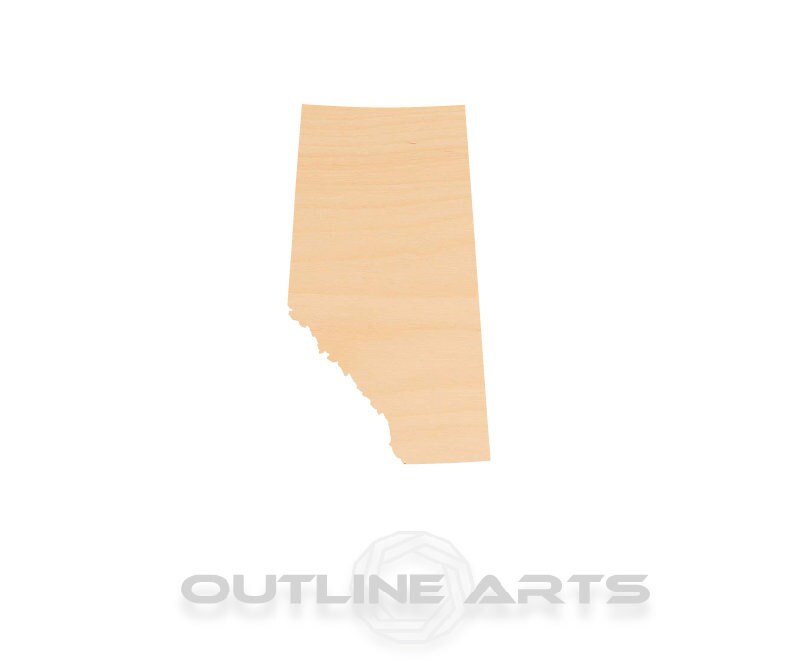 Unfinished Wooden Alberta Shape | Craft Supply **Bulk Pricing Available** SHIPS FAST*thicknesses are NOMINAL*