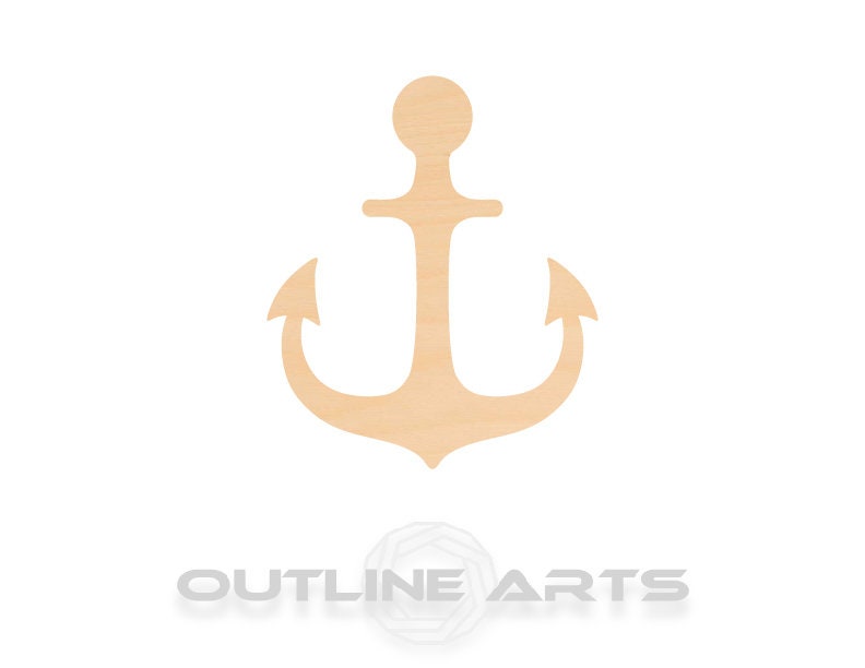 Unfinished Wooden Anchor Shape | Craft Supply **Bulk Pricing Available** SHIPS FAST*thicknesses are NOMINAL*