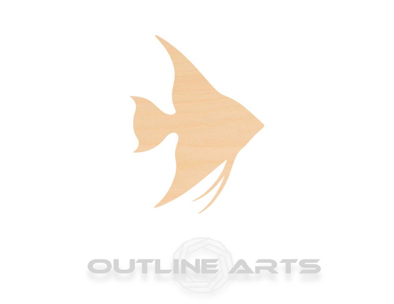 Unfinished Wooden Anglefish Shape | Craft Supply **Bulk Pricing Available** SHIPS FAST*thicknesses are NOMINAL*