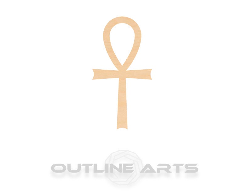 Unfinished Wooden Ankh Symbol Shape | Craft Supply **Bulk Pricing Available** SHIPS FAST*thicknesses are NOMINAL*