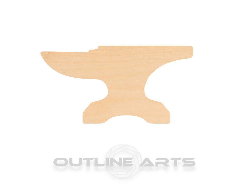 Unfinished Wooden Anvil Shape | Craft Supply **Bulk Pricing Available** SHIPS FAST*thicknesses are NOMINAL*