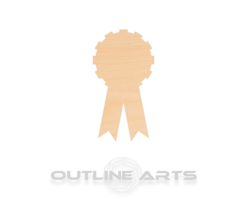 Unfinished Wooden Award Ribbon Shape | Craft Supply **Bulk Pricing Available** SHIPS FAST*thicknesses are NOMINAL*