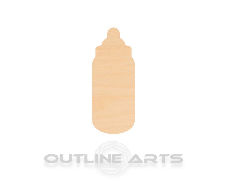 Unfinished Wooden Baby Bottle Shape | Craft Supply **Bulk Pricing Available** SHIPS FAST*thicknesses are NOMINAL*