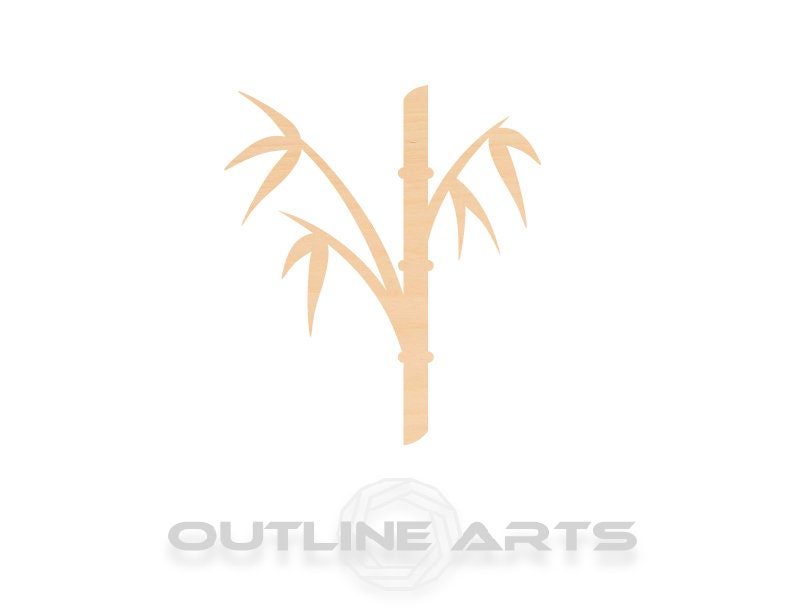 Unfinished Wooden Bamboo Shape | Craft Supply **Bulk Pricing Available** SHIPS FAST*thicknesses are NOMINAL*