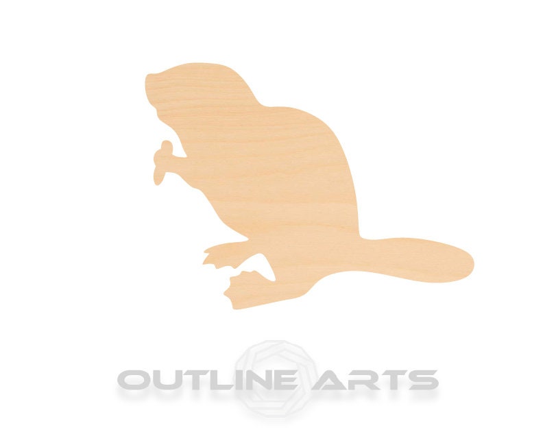 Unfinished Wooden Beaver Shape | Craft Supply **Bulk Pricing Available** SHIPS FAST*thicknesses are NOMINAL*