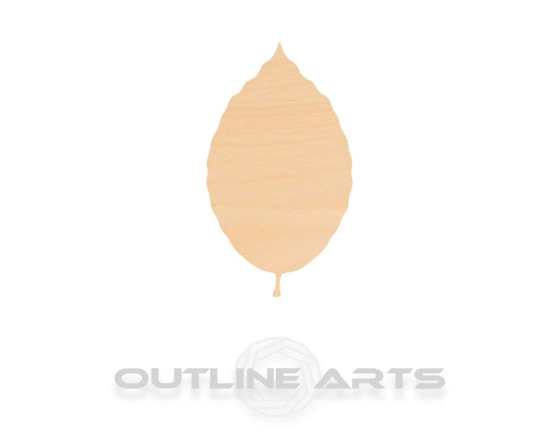 Unfinished Wooden Beech Leaf Shape | Craft Supply **Bulk Pricing Available** SHIPS FAST*thicknesses are NOMINAL*