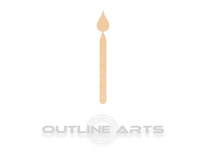 Unfinished Wooden Birthday Candle Shape | Craft Supply **Bulk Pricing Available** SHIPS FAST*thicknesses are NOMINAL*