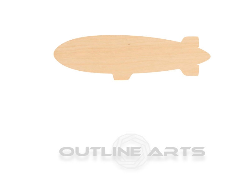 Unfinished Wooden Blimp Shape | Craft Supply **Bulk Pricing Available** SHIPS FAST*thicknesses are NOMINAL*