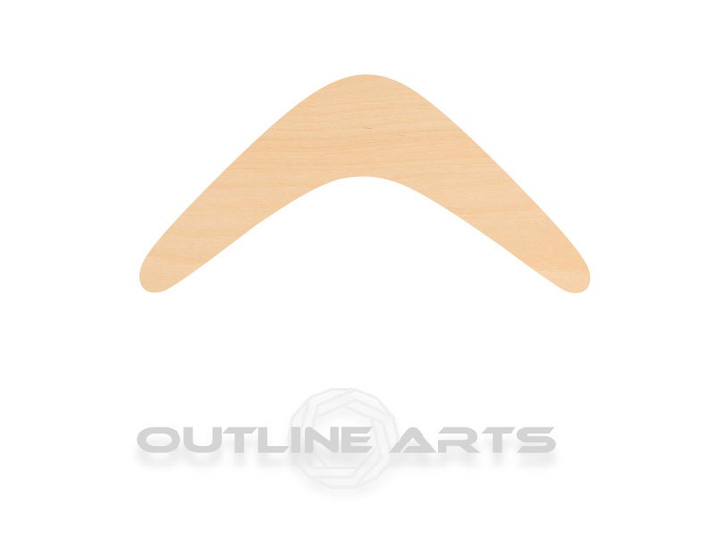 Unfinished Wooden Boomerang Shape | Craft Supply **Bulk Pricing Available** SHIPS FAST*thicknesses are NOMINAL*