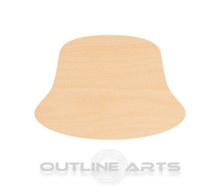Unfinished Wooden Bucket Hat Shape | Craft Supply **Bulk Pricing Available** SHIPS FAST*thicknesses are NOMINAL*