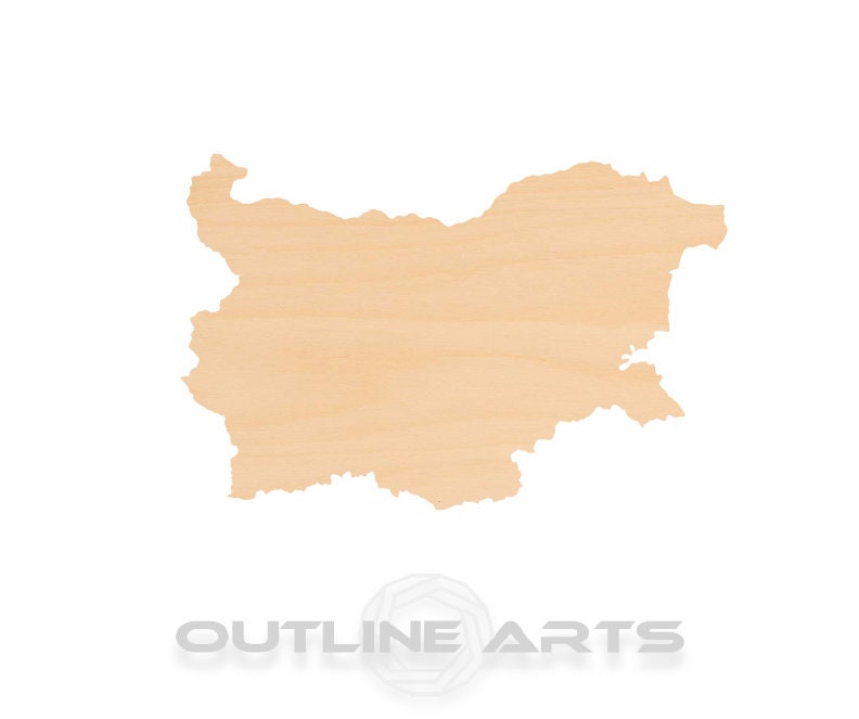 Unfinished Wooden Bulgaria Shape | Craft Supply **Bulk Pricing Available** SHIPS FAST*thicknesses are NOMINAL*
