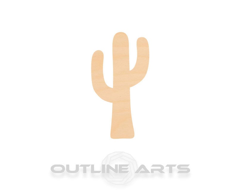 Unfinished Wooden Cactus Shape | Craft Supply **Bulk Pricing Available** SHIPS FAST*thicknesses are NOMINAL*