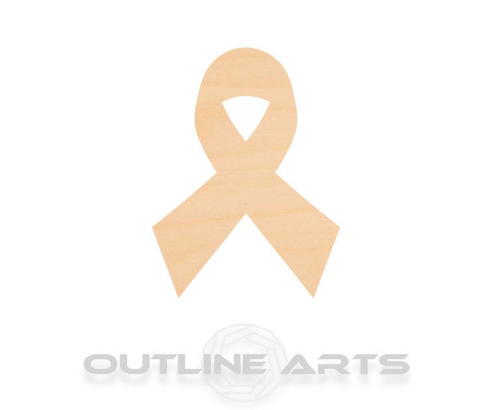Unfinished Wooden Cancer Ribbon Shape | Craft Supply **Bulk Pricing Available** SHIPS FAST*thicknesses are NOMINAL*
