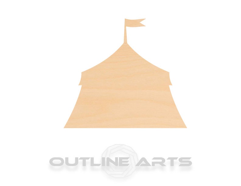 Unfinished Wooden Circus Tent Shape | Craft Supply **Bulk Pricing Available** SHIPS FAST*thicknesses are NOMINAL*