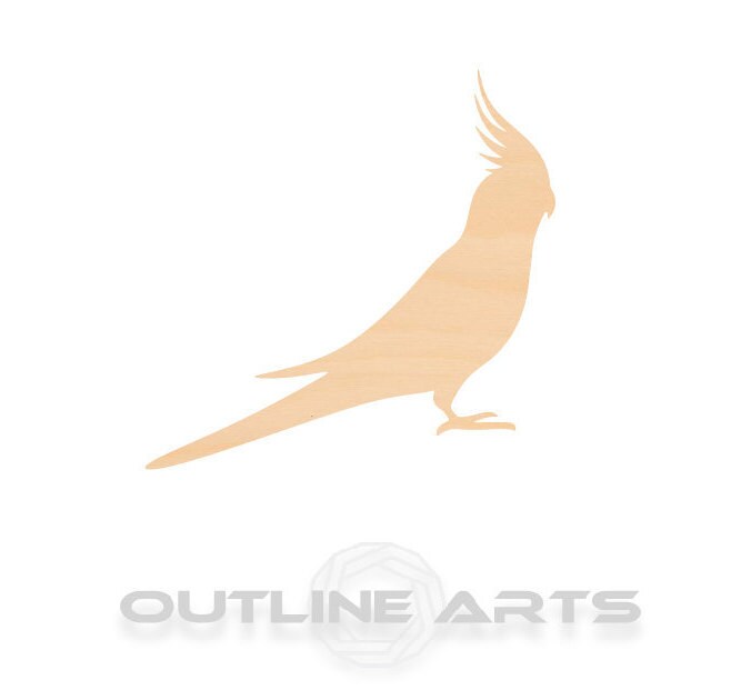 Unfinished Wooden Cockatiel Cut Wood Shape Craft Supply **Bulk Pricing Available** SHIPS FAST*thicknesses are NOMINAL*