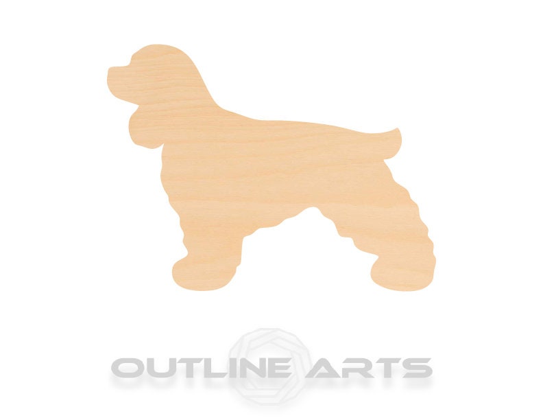 Unfinished Wooden Cocker Spaniel Shape | Craft Supply **Bulk Pricing Available** SHIPS FAST*thicknesses are NOMINAL*