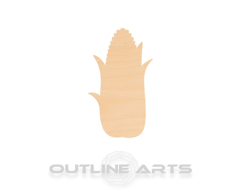 Unfinished Wooden Corn Shape | Craft Supply **Bulk Pricing Available** SHIPS FAST*thicknesses are NOMINAL*