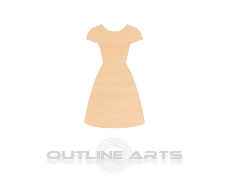 Unfinished Wooden Dress Shape | Craft Supply **Bulk Pricing Available** SHIPS FAST*thicknesses are NOMINAL*