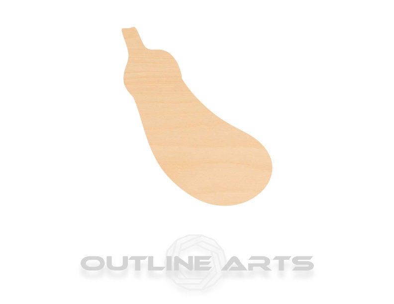 Unfinished Wooden Eggplant Shape | Craft Supply **Bulk Pricing Available** SHIPS FAST*thicknesses are NOMINAL*
