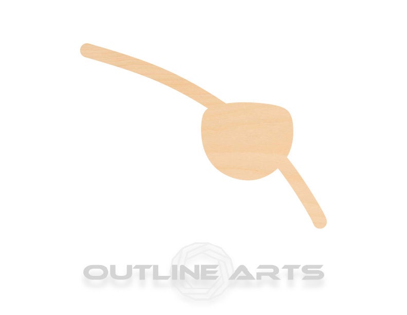 Unfinished Wooden Eye Patch Shape | Craft Supply **Bulk Pricing Available** SHIPS FAST*thicknesses are NOMINAL*
