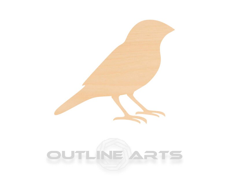 Unfinished Wooden Finch Shape | Craft Supply **Bulk Pricing Available** SHIPS FAST*thicknesses are NOMINAL*