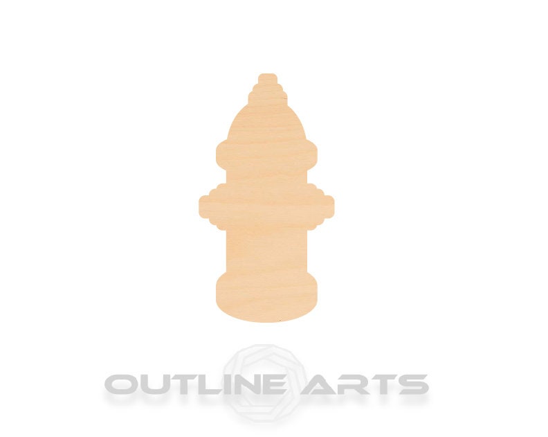 Unfinished Wooden Fire Hydrant Shape | Craft Supply **Bulk Pricing Available** SHIPS FAST*thicknesses are NOMINAL*