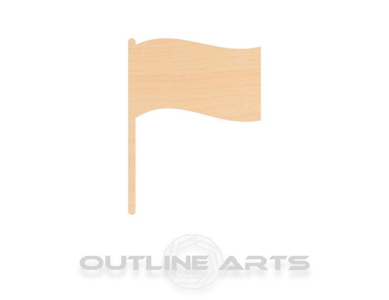 Unfinished Wooden Flag Shape | Craft Supply **Bulk Pricing Available** SHIPS FAST*thicknesses are NOMINAL*